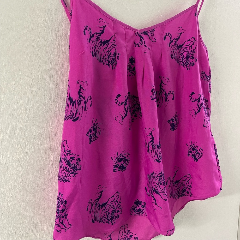 NWT Aritzia waverly blouse in fuchsia pop color